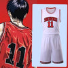 Anime Slam Dunk Kaede Rukawa Basketball Uniform Cosplay Costumes