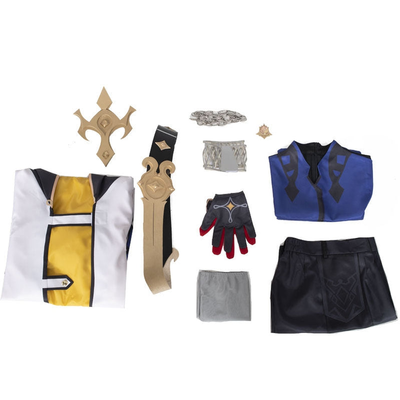 Game Genshin Impact Albedo Fullset Cosplay Costumes - Cosplay Clans