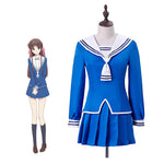 Anime Fruits Basket Tohru Honda School Uniform Halloween Cosplay Costumes - Cosplay Clans