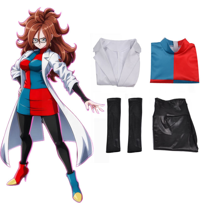 Anime Dragon Ball FighterZ Android 21 Cosplay Costume
