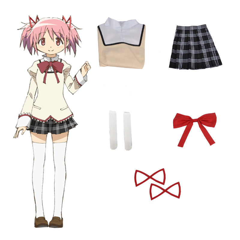 Anime Puella Magi Madoka Magica Uniforms Cosplay Costume