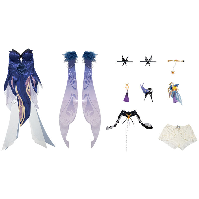 Game Genshin Impact Ningguang Orchid's Evening Gown Cosplay Costumes