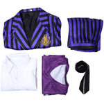 The Addams Family Wednesday Addams Purple Uniform Cosplay Costumes