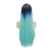 Lace Front Wigs 60cm Long straight Dark Blue Fade Light Blue Cosplay Wigs - Cosplay Clans