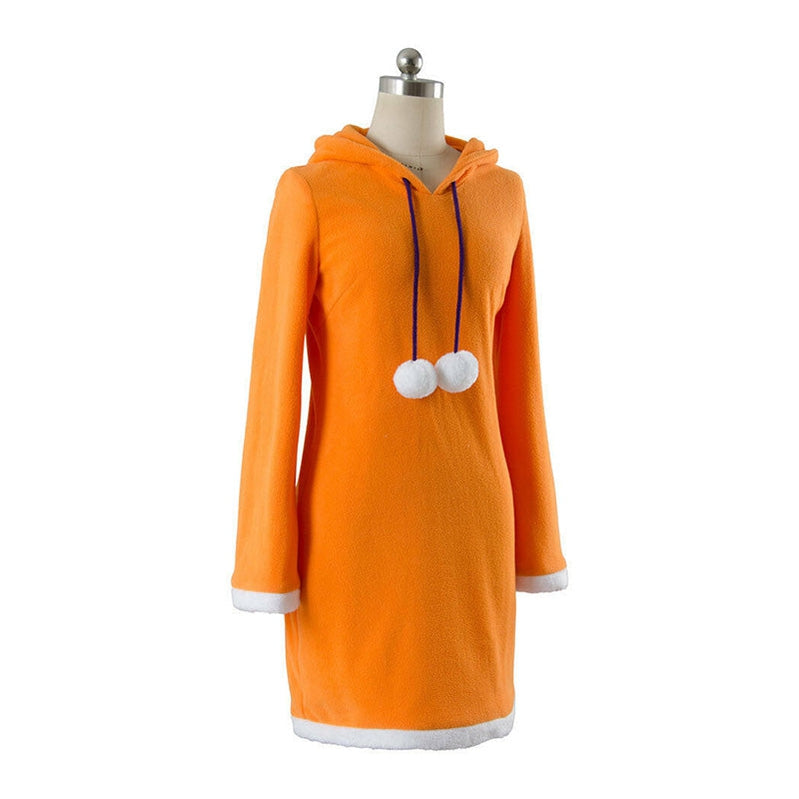 Anime No Game No Life Shuvi Doura Orange Dress Cosplay Costume - Cosplay Clans