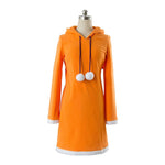 Anime No Game No Life Shuvi Doura Orange Dress Cosplay Costume - Cosplay Clans