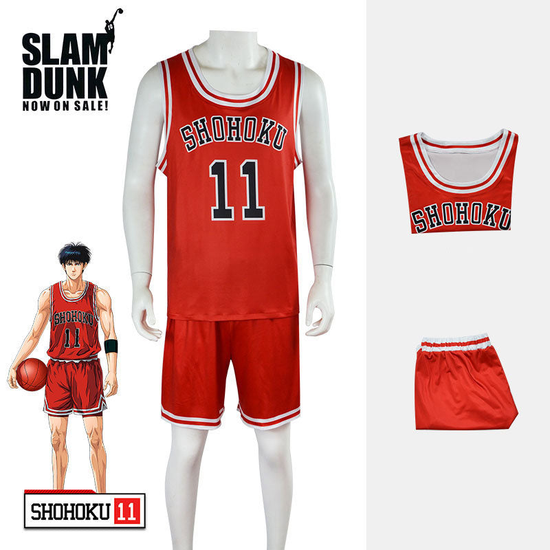 Anime Slam Dunk Hanamichi Sakuragi Basketball Uniform Cosplay Costumes