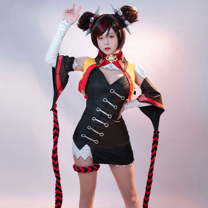 Game Genshin Impact Xinyan Cosplay Costumes