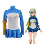 Anime The Seven Deadly Sins Elizabeth Liones Blue Dress Cosplay Costume - Cosplay Clans