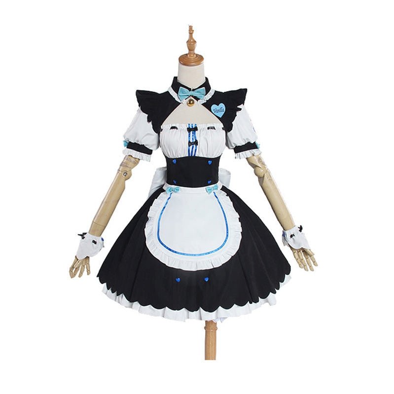 Anime Nekopara Catgirl Vanilla Maid Outfit Cosplay Costume - Cosplay Clans