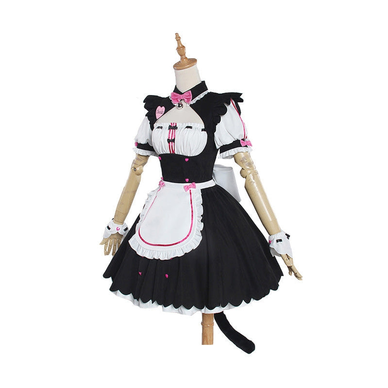 Anime Nekopara Catgirl Chocola Maid Outfit Cosplay Costume - Cosplay Clans