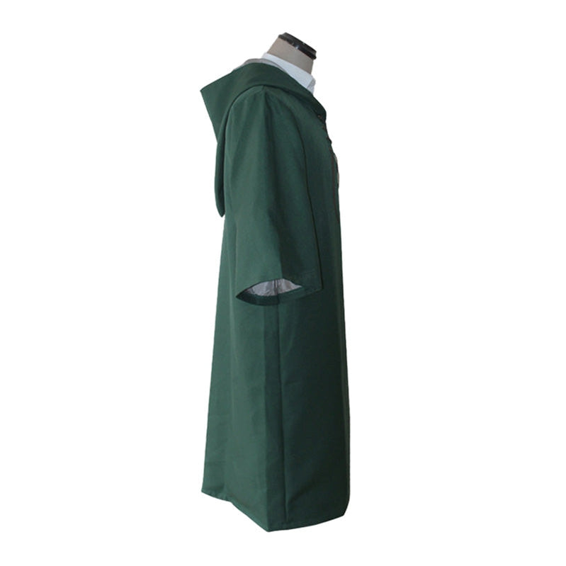Movie Harry Potter Hogwarts Slytherin Quidditch Team Cloak Cosplay Costume - Cosplay Clans