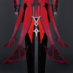 Game Genshin Impact Diluc Red Dead of Night Cosplay Costume