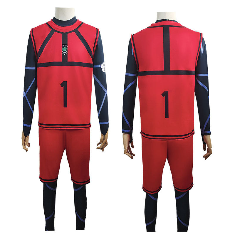 Anime Blue Lock Rin Itoshi Onesies Jerseys Cosplay Costumes