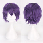 Classic Short 30cm Man Fashion Various Color White Black Gray Brown Pink Red Pruple Blonde Anime Cosplay Wigs - Cosplay Clans