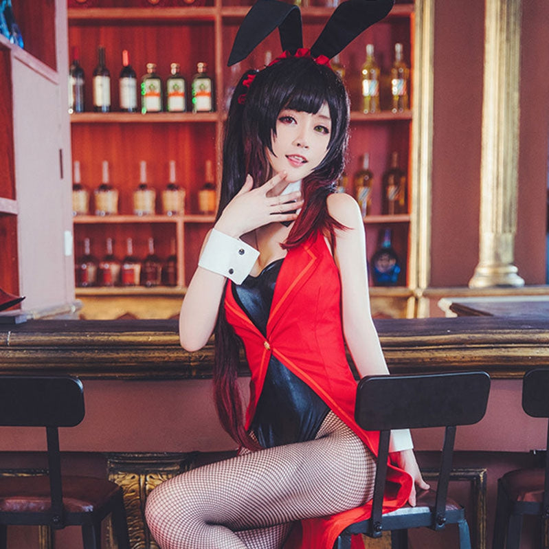 Anime Date A Live Kurumi Tokisaki Bunny Girl Outfits Cosplay Costume