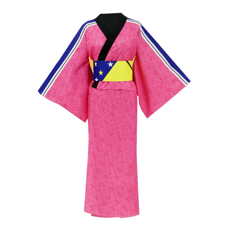 Anime My Hero Academia Ochaco Uraraka Pink Kimono Cosplay Costume - Cosplay Clans