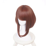 Anime My Hero Academia Ochaco Uraraka Short Brown Cosplay Wigs - Cosplay Clans