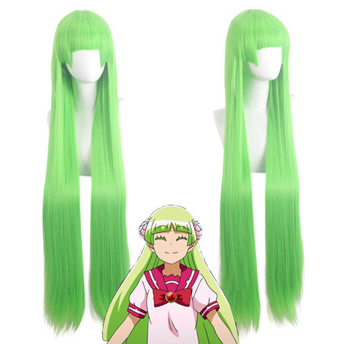 Anime Welcome to Demon School! Iruma-kun Valac Clara Green Cosplay Wigs