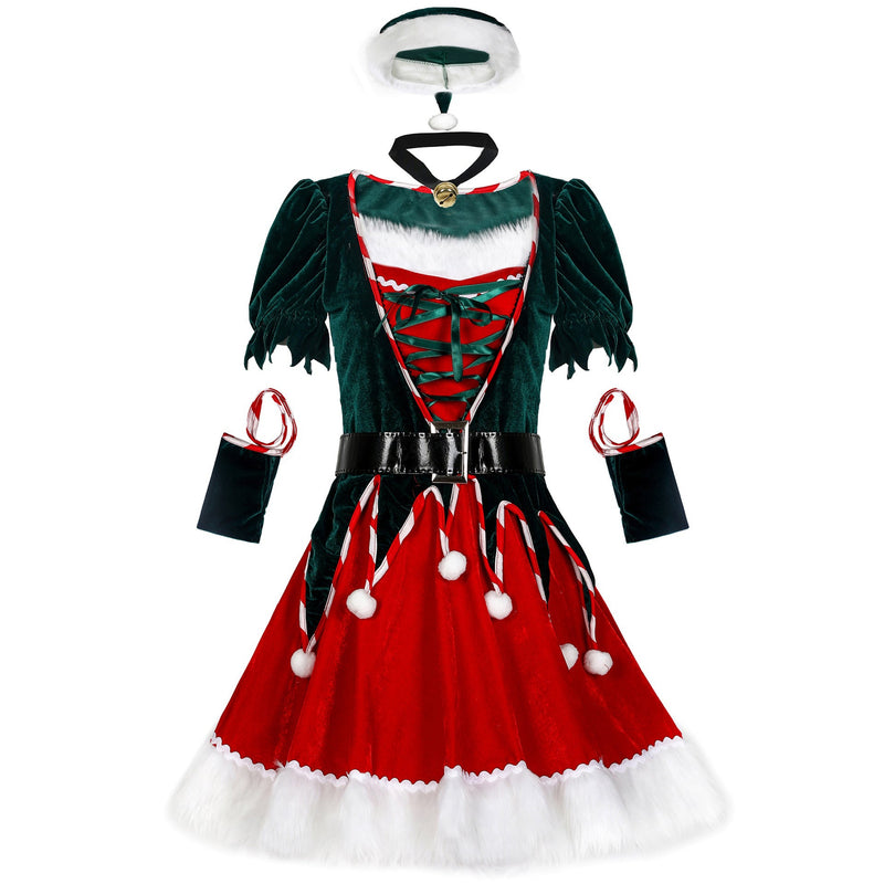 Christmas Stage Performance Cosplay Costumes New Year Party Costumes Female Sexy Christmas Costumes - Cosplay Clans