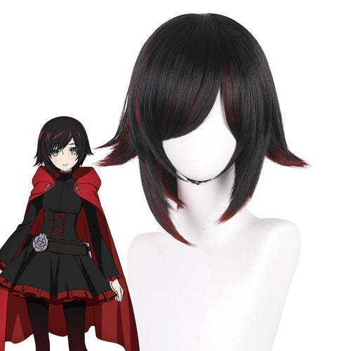 Anime RWBY Volume 7 Red Trailer Ruby Rose Cosplay Wigs - Cosplay Clan