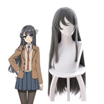 Anime Seishun Buta Yarou wa Bunny Girl Senpai no Yume wo Minai Mai Sakurajim Long Straight Cosplay Wigs - Cosplay Clans