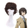 Anime Bungo Stray Dogs Osamu Dazai Short Brown Cosplay Wigs - Cosplay Clans