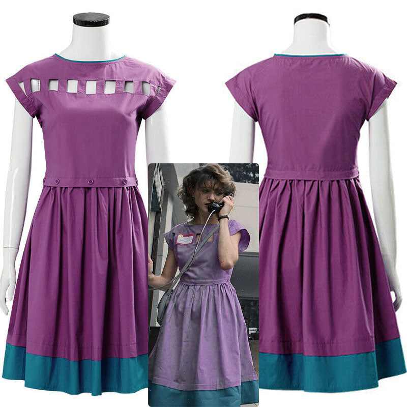 nancy purple dress stranger things Nancy Wheeler... #strangerthings
