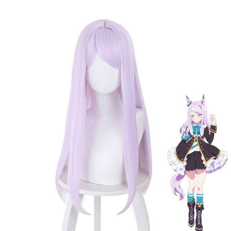 Game Uma Musume Pretty Derby Mejiro McQueen Light Purple Long Cosplay Wigs - Cosplay Clans