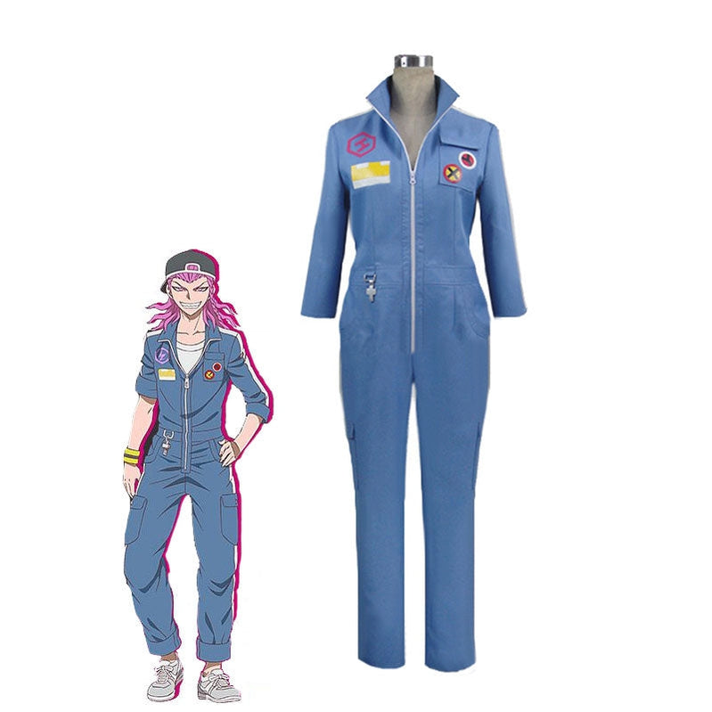 Anime Danganronpa 2: Goodbye Despair Kazuichi Souda Blue Uniform Cosplay Costumes - Cosplay Clans