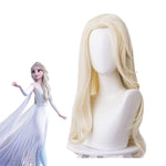 Movie Frozen 2 Elsa Snow Queen Light Golden Cosplay Wigs - Cosplay Clans