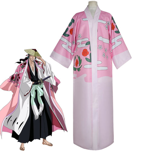 Bleach Shunsui Kyoraku Cospaly Costumes Cloak - Cosplay Clans