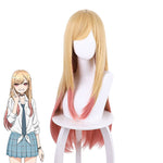 Anime My Dress-Up Darling Kitagawa Marin Yellow Gradient Pink Cosplay Wigs