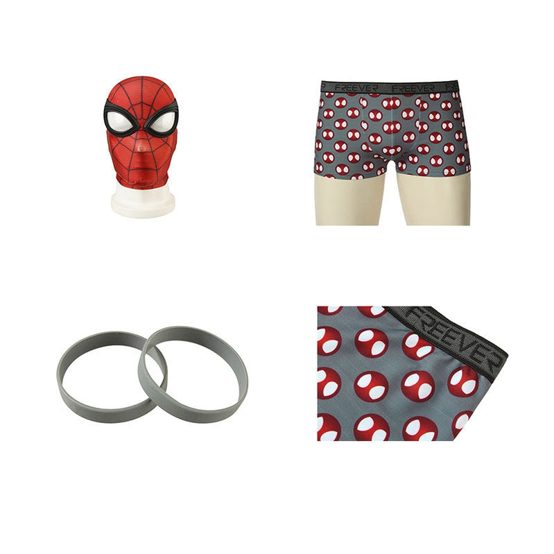 Spider-Man PS4 Undies Peter Parker Spiderman Cosplay Costume with Shorts and Wristband - Cosplay Clans