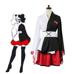 Danganronpa: Trigger Happy Havoc Monokuma Black and White Bear Woman Kimono Cosplay Costumes - Cosplay Clans