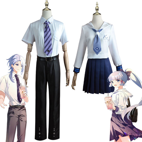 Game Genshin Impact X HeyTea Kamisato Ayaka Kamisato Ayato Cosplay Costumes