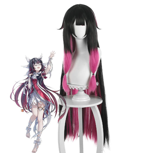 Genshin Impact Columbina Damslette Balck Pink Cosplay Wigs