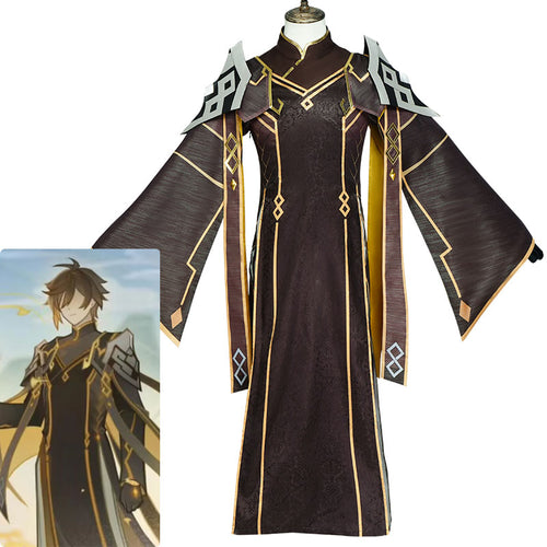 Game Genshin Impact PV Zhongli Morax The God of Contracts Cosplay Costumes