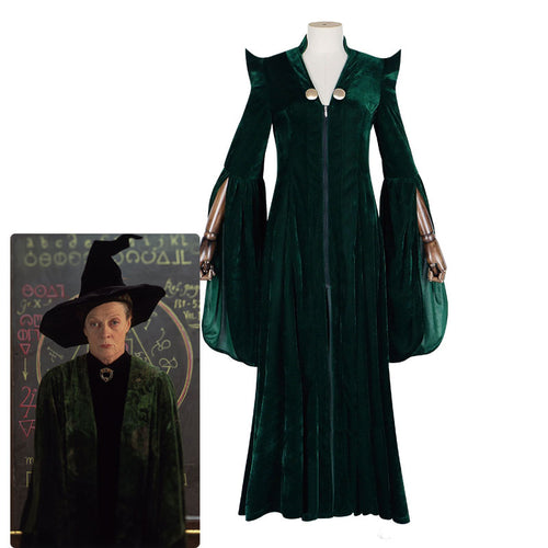 Harry Potter Minerva McGonagall Professor Cosplay Costumes