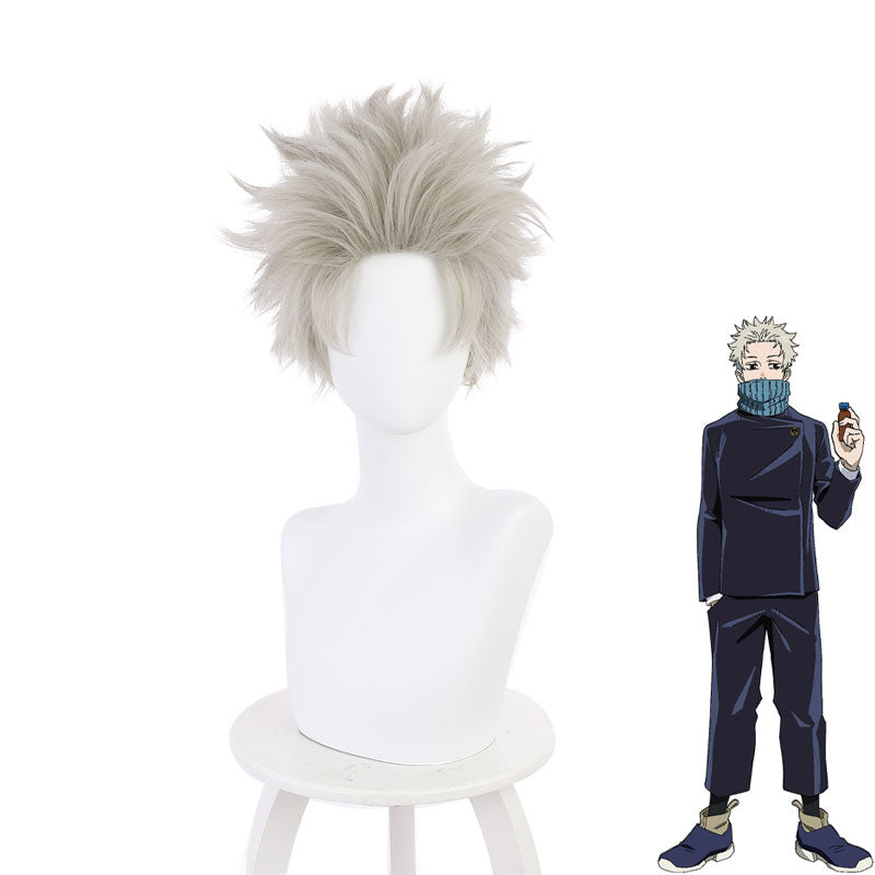 Jujutsu Kaisen 0 Movie Toge Inumaki Gray Cosplay Wigs - Cosplay Clans