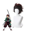 Anime Demon Slayer Kimetsu no Yaiba Tanjirou Kamado Short Wine Red Men Cosplay Wigs - Cosplay Clans