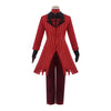 Hazbin Hotel Alastor Red Uniform Outfit Full Set Halloween Cosplay Costumes - Cosplay Clans