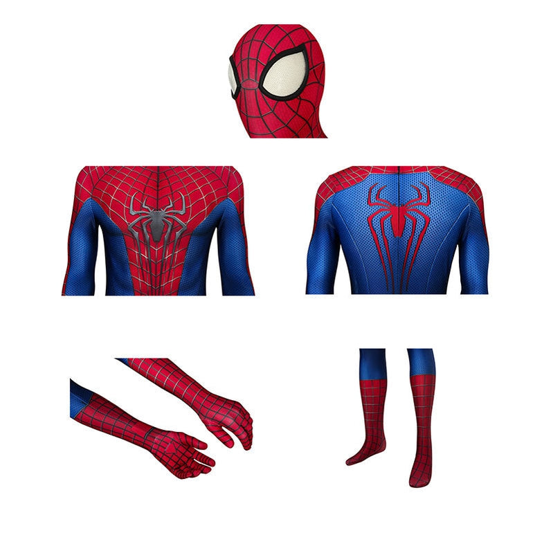 Movie Spider-Man: The Amazing Spider-Man Peter Parker Spiderman Jumpsuit Elastic Force Cosplay Costume - Cosplay Clans