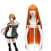 Anime Persona 5 Futaba Sakura 90cm Long Straight Orange Cosplay Wigs - Cosplay Clans