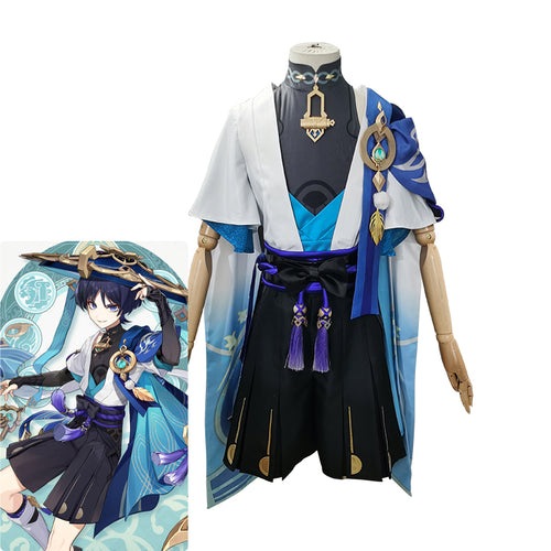 Game Genshin Impact Wanderer Halloween Cosplay Costume