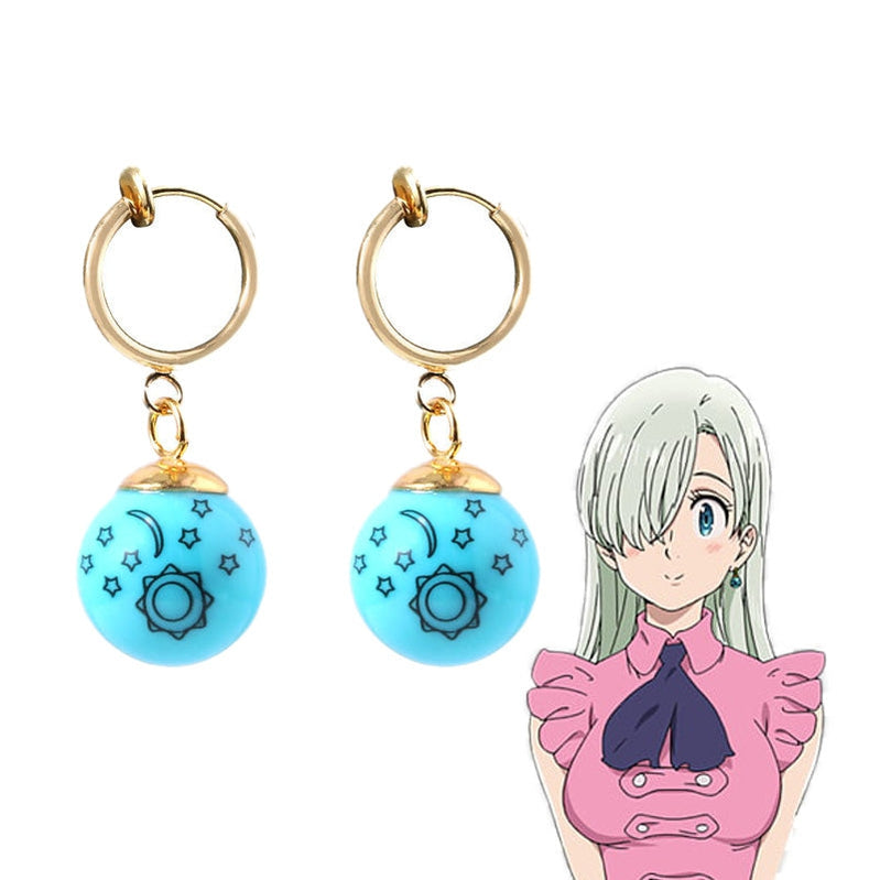 Anime The Seven Deadly Sins Elizabeth Liones Earrings Cosplay Accessories - Cosplay Clans