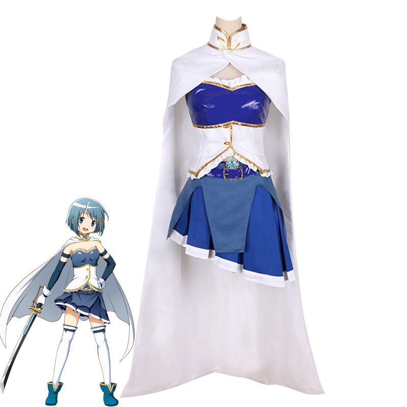 Anime Puella Magi Madoka Magica Sayaka Miki Cosplay Costumes 