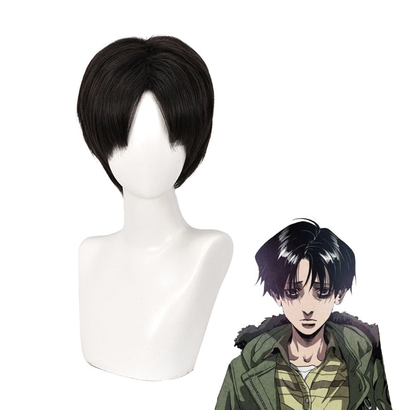 Anime Killing Stalking Yoon Bum Short Dark Brown Cosplay Wigs - Cosplay Clans