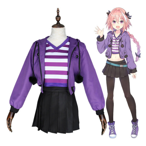 Anime FGO Fate Apocrypha Rider Servant Astolfo Sports Uniform Cosplay Costume - Cosplay Clans
