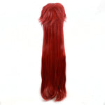 Anime Black Butler Grell Sutcliff Long Dark Red Cosplay Wigs - Cosplay Clans